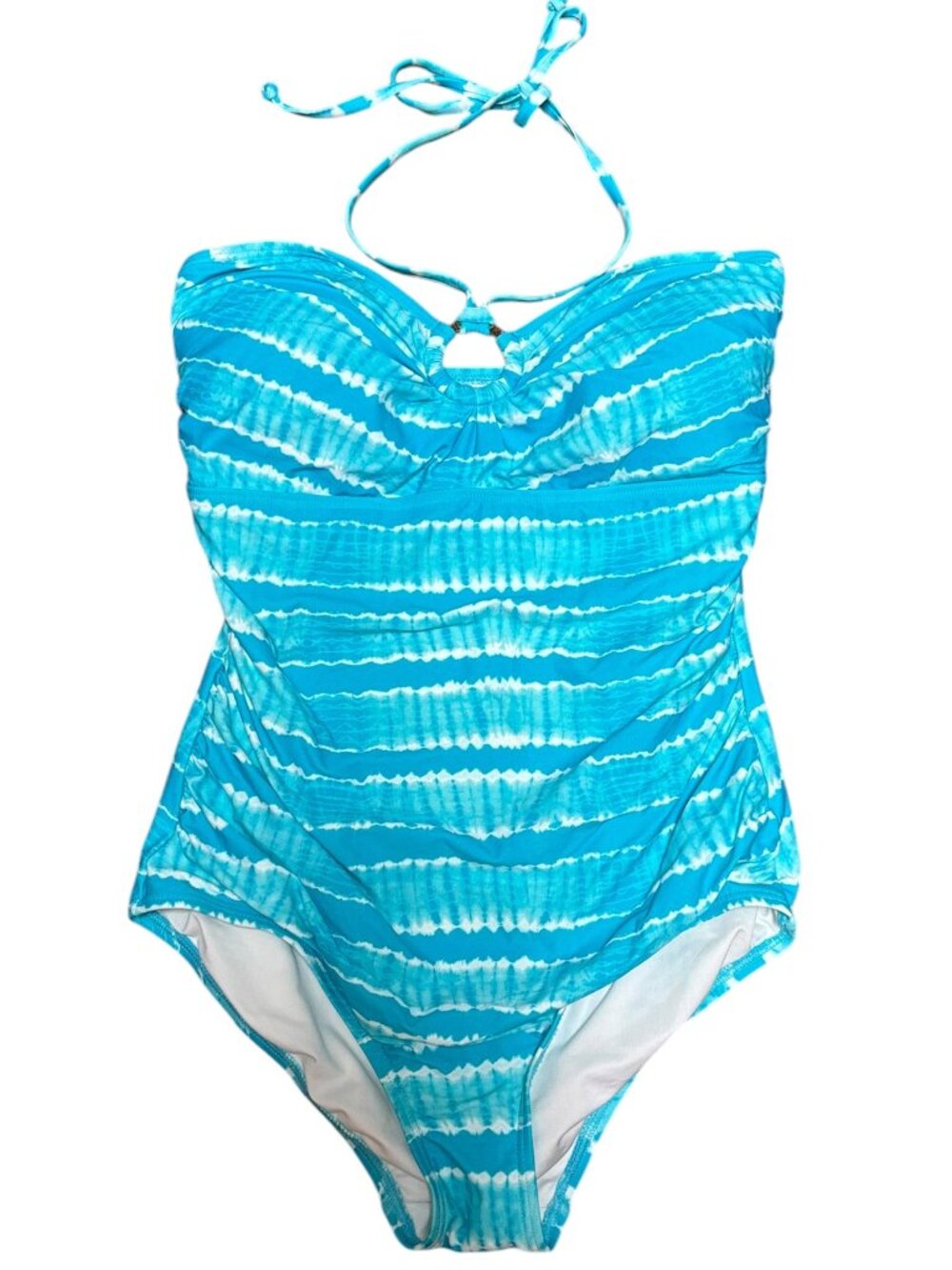MICHAEL Michael Kors Turquois Blue Tie Dye One Piece Swimsuit